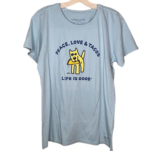 Life Is Good "Peace Love & Tacos" T-Shirt nwt - Picture 1 of 7